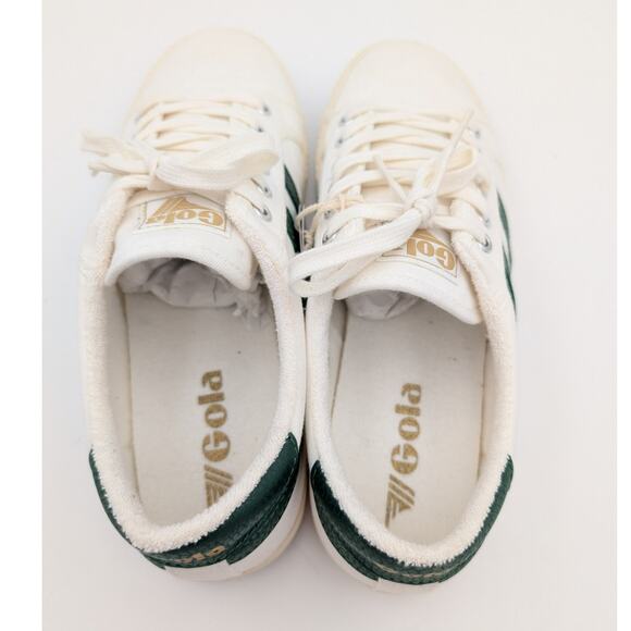 Gola Tennis Mark Cox Sneaker Shoes Lace-Up Men's White/Green Size US10 EU43 - Picture 5 of 11